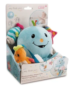 Badekuscheltier Oktopus Octily mit 3 Spielfiguren in Geschenkverpackung