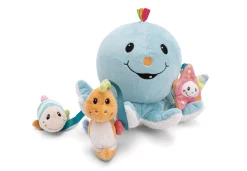 Badekuscheltier Oktopus Octily mit 3 Spielfiguren in Geschenkverpackung