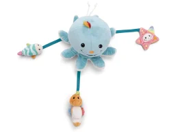 Badekuscheltier Oktopus Octily mit 3 Spielfiguren in Geschenkverpackung