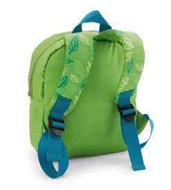 Grüner Rucksack mit Plüschtier Löwe