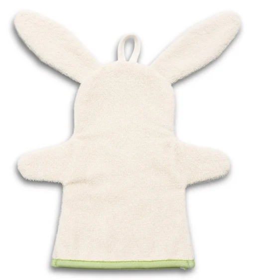 Kapuzenbadetuch Hase Tilli und Spiel-Waschhandschuh in Geschenkverpackung