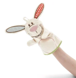 Kapuzenbadetuch Hase Tilli und Spiel-Waschhandschuh in Geschenkverpackung