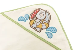 Kapuzenbadetuch Hase Tilli und Spiel-Waschhandschuh in Geschenkverpackung