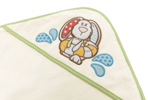 Kapuzenbadetuch Hase Tilli und Spiel-Waschhandschuh in Geschenkverpackung