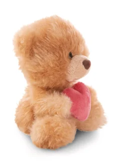 Kuscheltier Bär hellbraun mit Herz