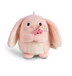 Kuscheltier Set Hase Pibu mit Softeis u. Erdbeerkostüm in Geschenkbox