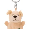 Schlüsselanhänger Hund mit Kleeblatt