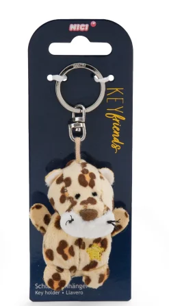 Schlüsselanhänger Leopard mit Stern