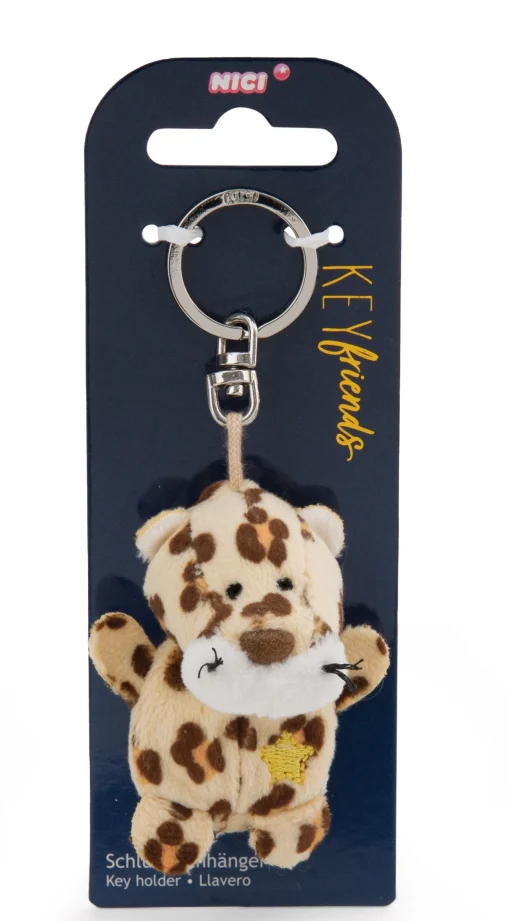 Schlüsselanhänger Leopard mit Stern