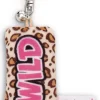 Schlüsselanhänger Mini Plüschkissen "Wild" m. Glöckchen