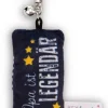 Schlüsselanhänger Mini Plüschkissen "Opa ist legendär" m. Glöckchen