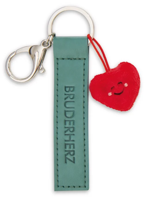 Schlüsselanhänger "Bruderherz" Herz
