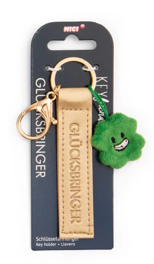 Schlüsselanhänger "Glücksbringer" Kleeblatt