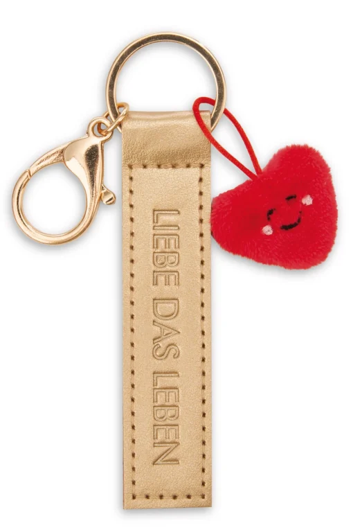 Schlüsselanhänger "Liebe das Leben" Herz