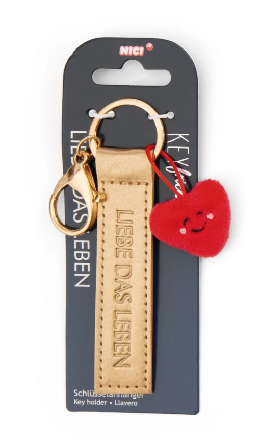Schlüsselanhänger "Liebe das Leben" Herz