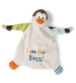 Schmusetuch Pinguin "I am the Boss"