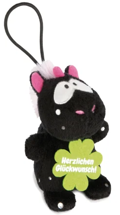 Anhänger Einhorn Carbon Flash "Herzlichen Glückwunsch"