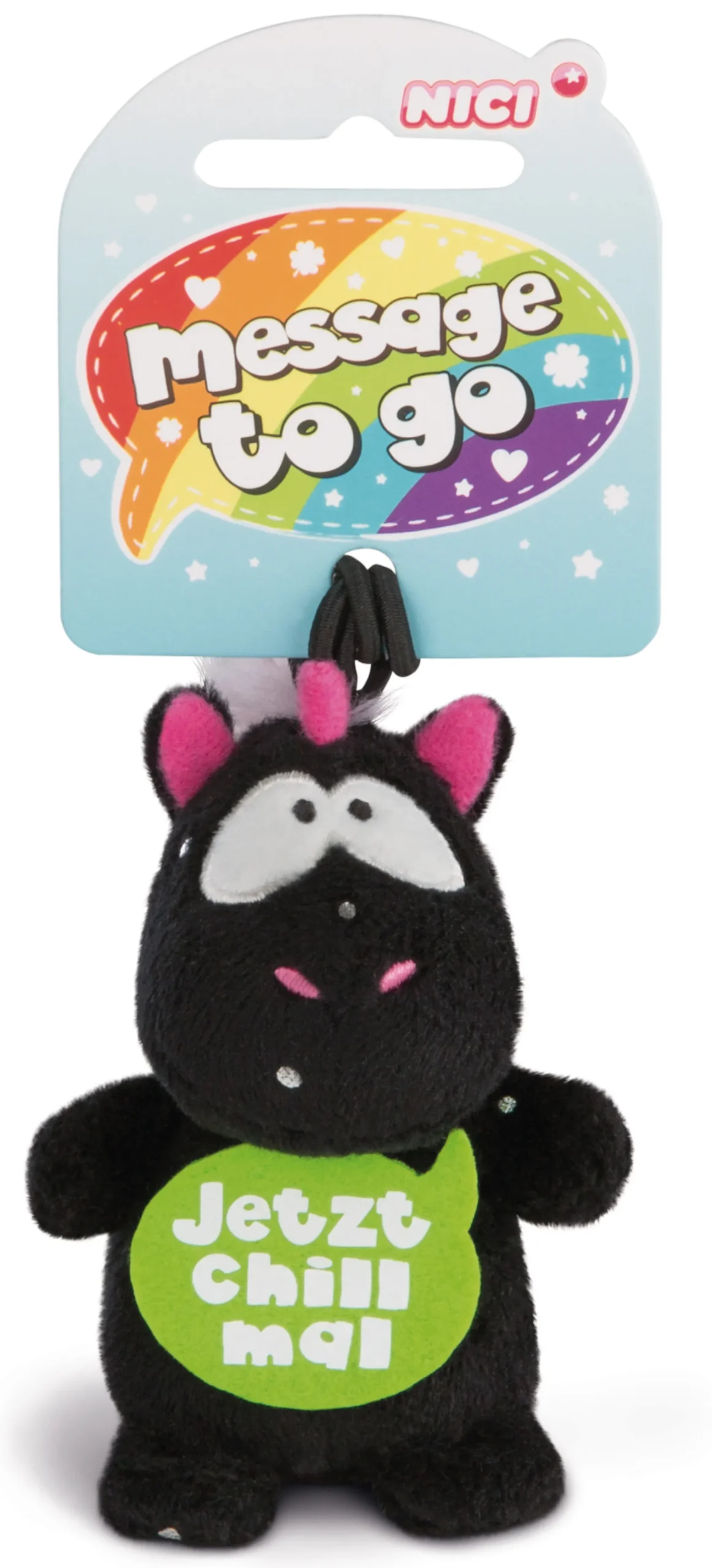 Anhänger Einhorn Carbon Flash "Jetzt chill mal"