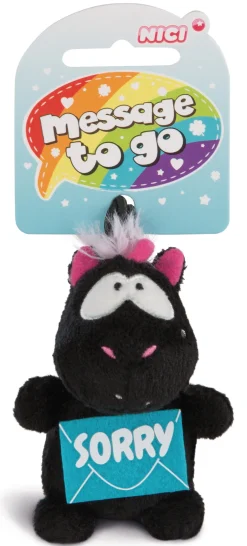 Anhänger Einhorn Carbon Flash "sorry"