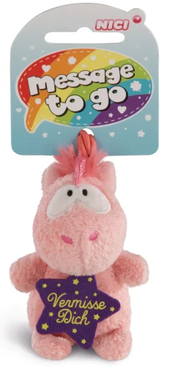 Anhänger Einhorn Merry Heart "Vermisse dich"