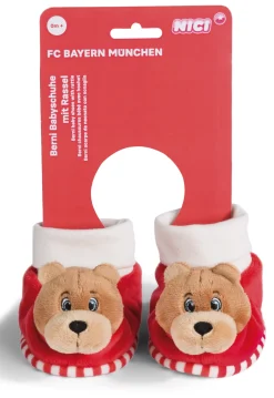 Babyschuhe mit Rassel FC BAYERN Bär Berni