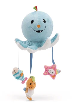 Badekuscheltier Oktopus Octily mit 3 Spielfiguren in Geschenkverpackung