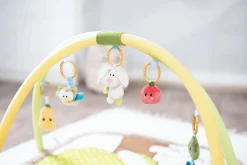 3-D Activity-Decke Hase und Eule mit Spielkissen und Spielbogen