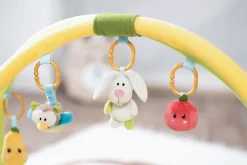 3-D Activity-Decke Hase und Eule mit Spielkissen und Spielbogen