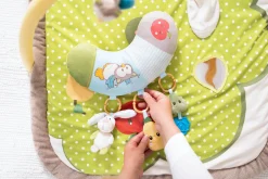 3-D Activity-Decke Hase und Eule mit Spielkissen und Spielbogen