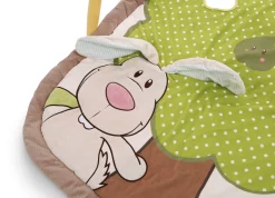 3-D Activity-Decke Hase und Eule mit Spielkissen und Spielbogen