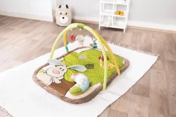 3-D Activity-Decke Hase und Eule mit Spielkissen und Spielbogen