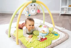 3-D Activity-Decke Hase und Eule mit Spielkissen und Spielbogen