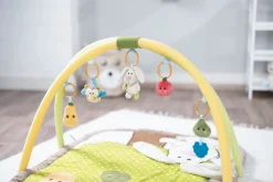 3-D Activity-Decke Hase und Eule mit Spielkissen und Spielbogen