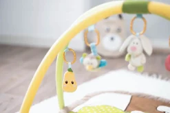 3-D Activity-Decke Hase und Eule mit Spielkissen und Spielbogen