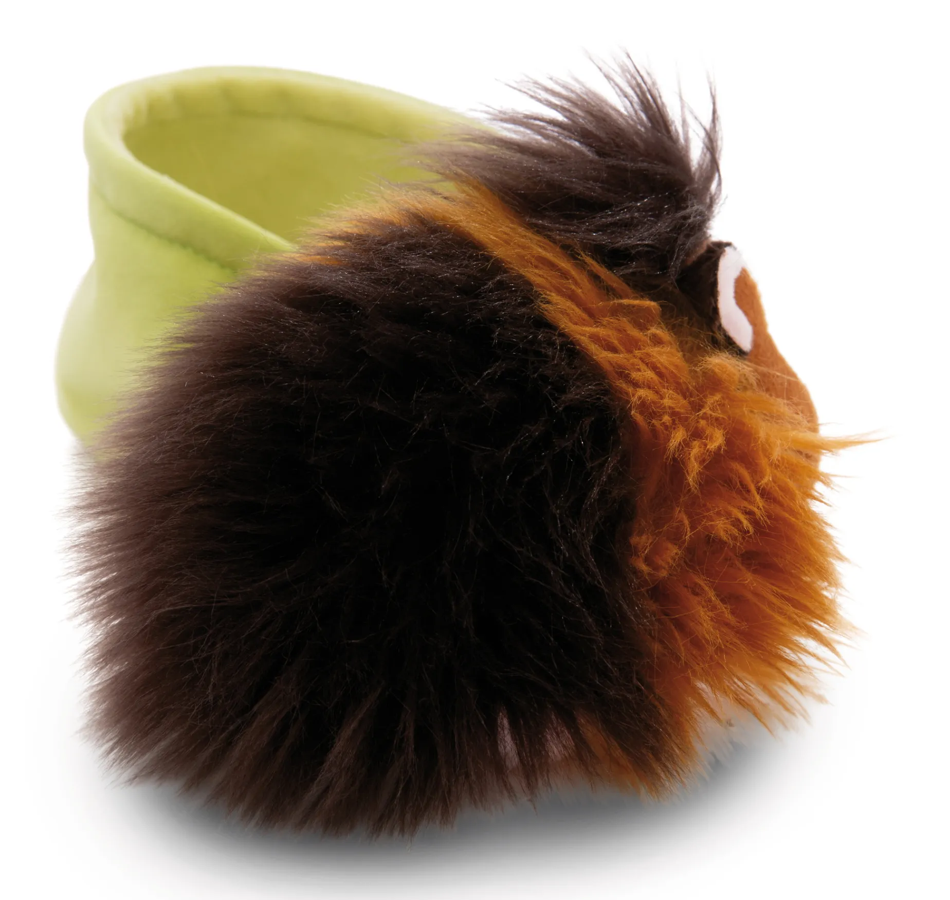 Espresso-karamelles Kuscheltier Meerschweinchen im Körbchen