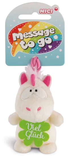 Kuscheltier Einhorn Theodor Viel Glück mit Loop