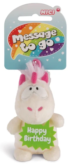 Kuscheltier Einhorn Theodor Happy Birthday mit Loop