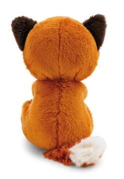 Kuscheltier Fuchs mit Blatt 12cm im grünen Körbchen NICI GREEN