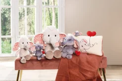 Kuscheltier Love Elefant mit Magnet Herz dunkelgrau NICI GREEN