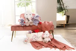 Kuscheltier Love Elefant mit Magnet Herz dunkelgrau NICI GREEN