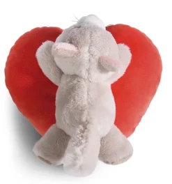 Kuscheltier Love Katze auf Herz liegend NICI GREEN