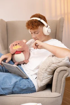 Kuscheltier mymochi Bär Nomo 27cm mit Pommes