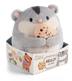 Kuscheltier mymochi Hamster Shai 16cm mit Keks in Geschenkbox
