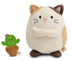 Kuscheltier mymochi Katze Angy 27cm mit Kaktus