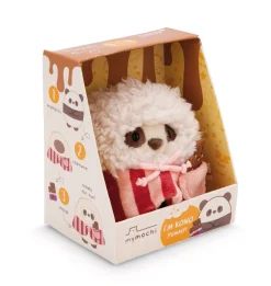 Kuscheltier Set Panda Kono mit Schokolade u. Popcornkostüm in Geschenkbox