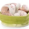 Kuscheltier Sleeping Pets Hase cappuccino 12cm im grünen Körbchen
