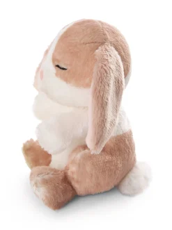 Kuscheltier Sleeping Pets Hase cappuccino 12cm im grünen Körbchen