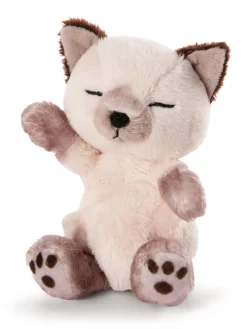 Kuscheltier Sleeping Pets Siamkatze schlafend im blauen Körbchen