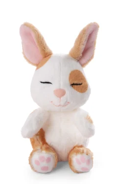 Kuscheltier Sleeping Pets Hase karamell gepunktet 12cm im Körbchen