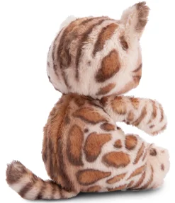 Kuscheltier Sleeping Pets Bengal Katze 12cm im hellgrünen Körbchen NICI GREEN